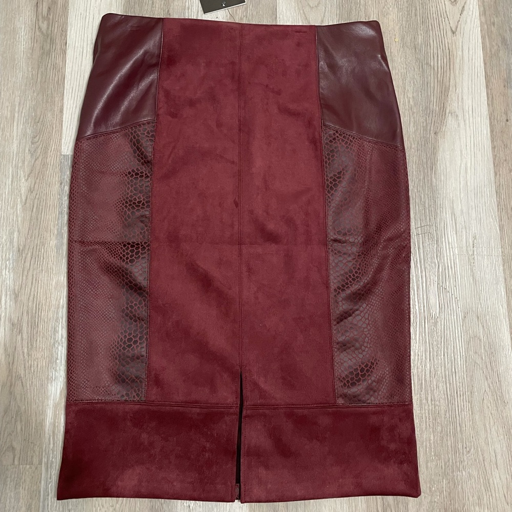 Marc NY suede/leather skirt